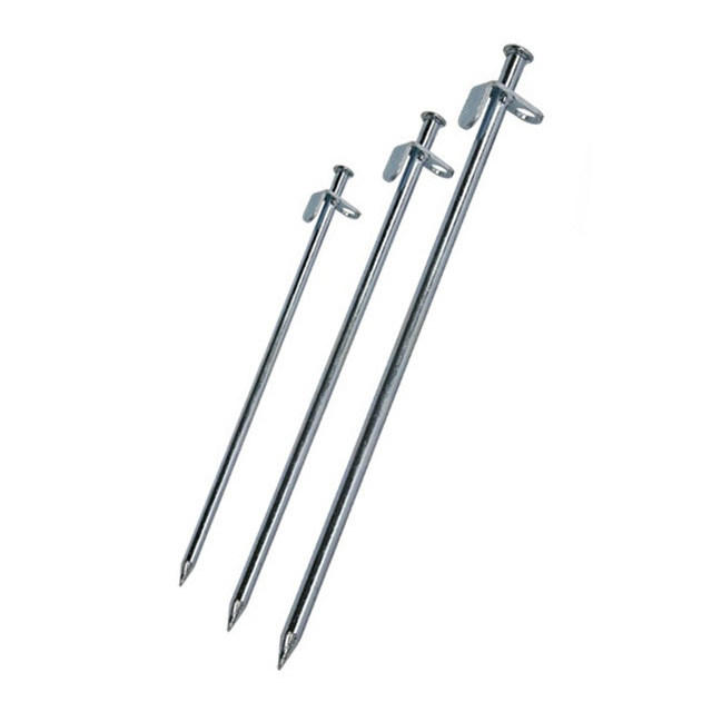 노마드 크롬 도금 단조팩 실버 20cm 타프 텐트 말뚝 - 상품 이미지