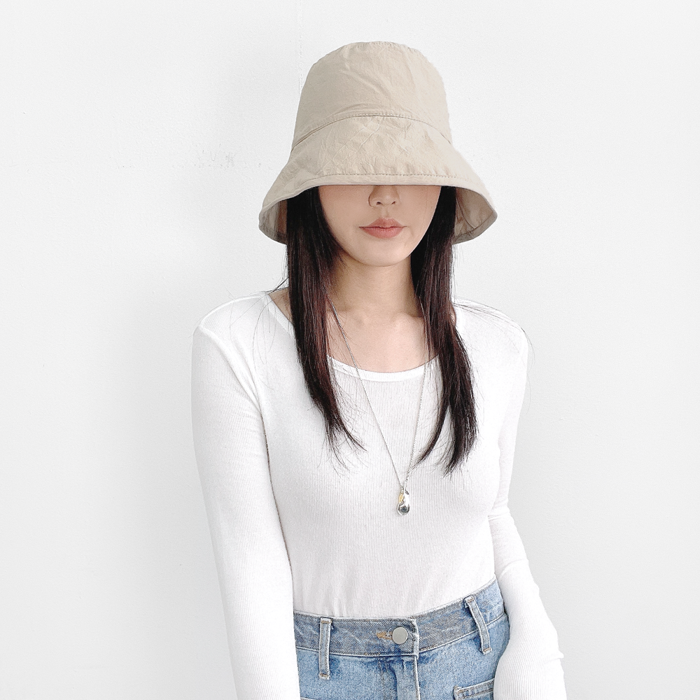 퍼스트 오버사이즈 와이드 여성 여름 벙거지모자 버킷햇 - 상세 이미지 2