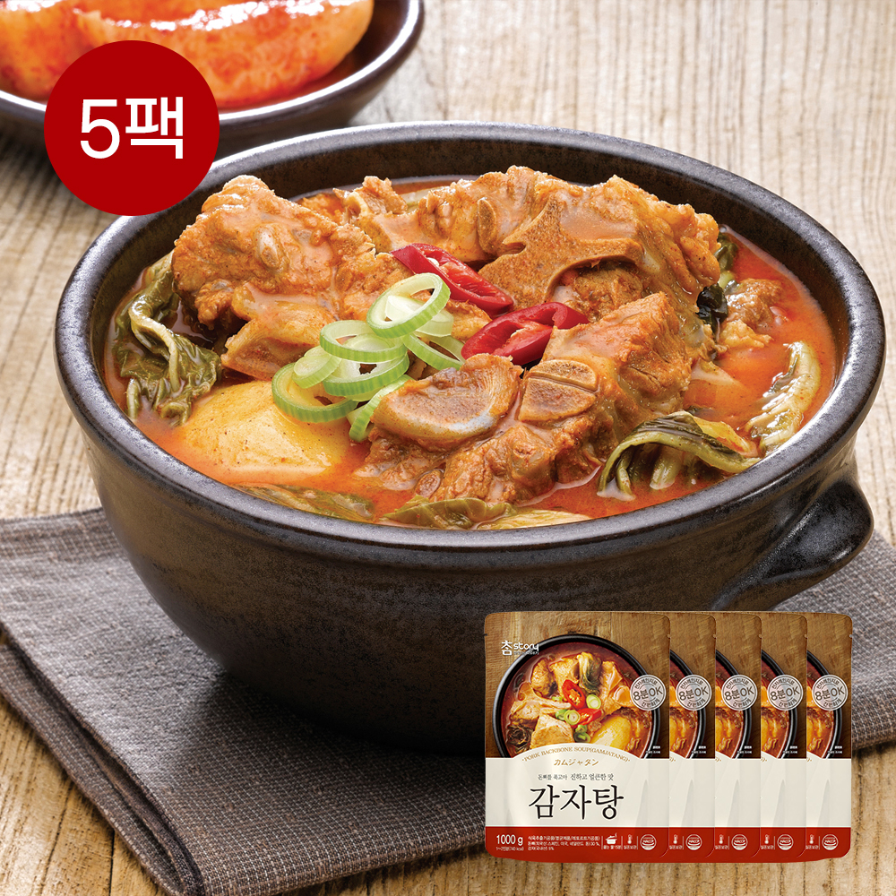 참스토리 얼큰감자탕 진한 왕 감자탕 1kg 5개
