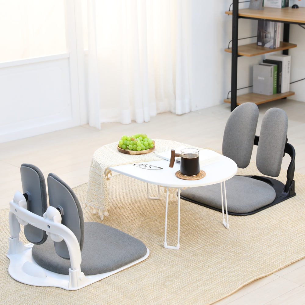 린백 좌식의자 1인용 휴대용 접이식 리클라이너 앉은뱅이 등받이 의자