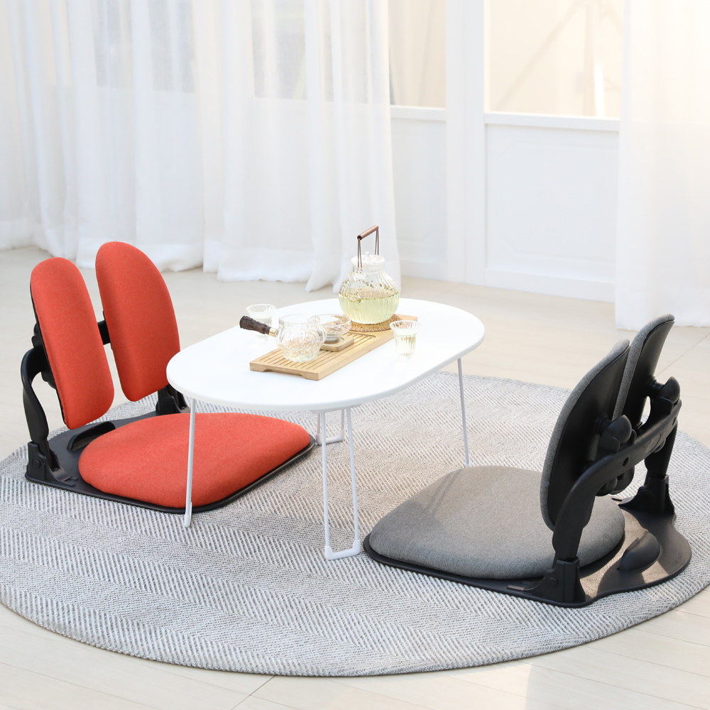 린백 좌식의자 1인용 휴대용 접이식 리클라이너 앉은뱅이 등받이 의자