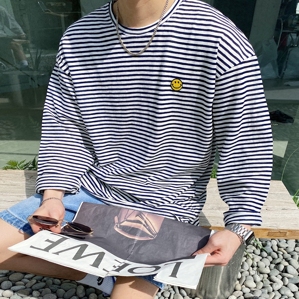남자얇은긴팔티 린넨티셔츠 어깨넓어보이는옷 - 상세 이미지 4