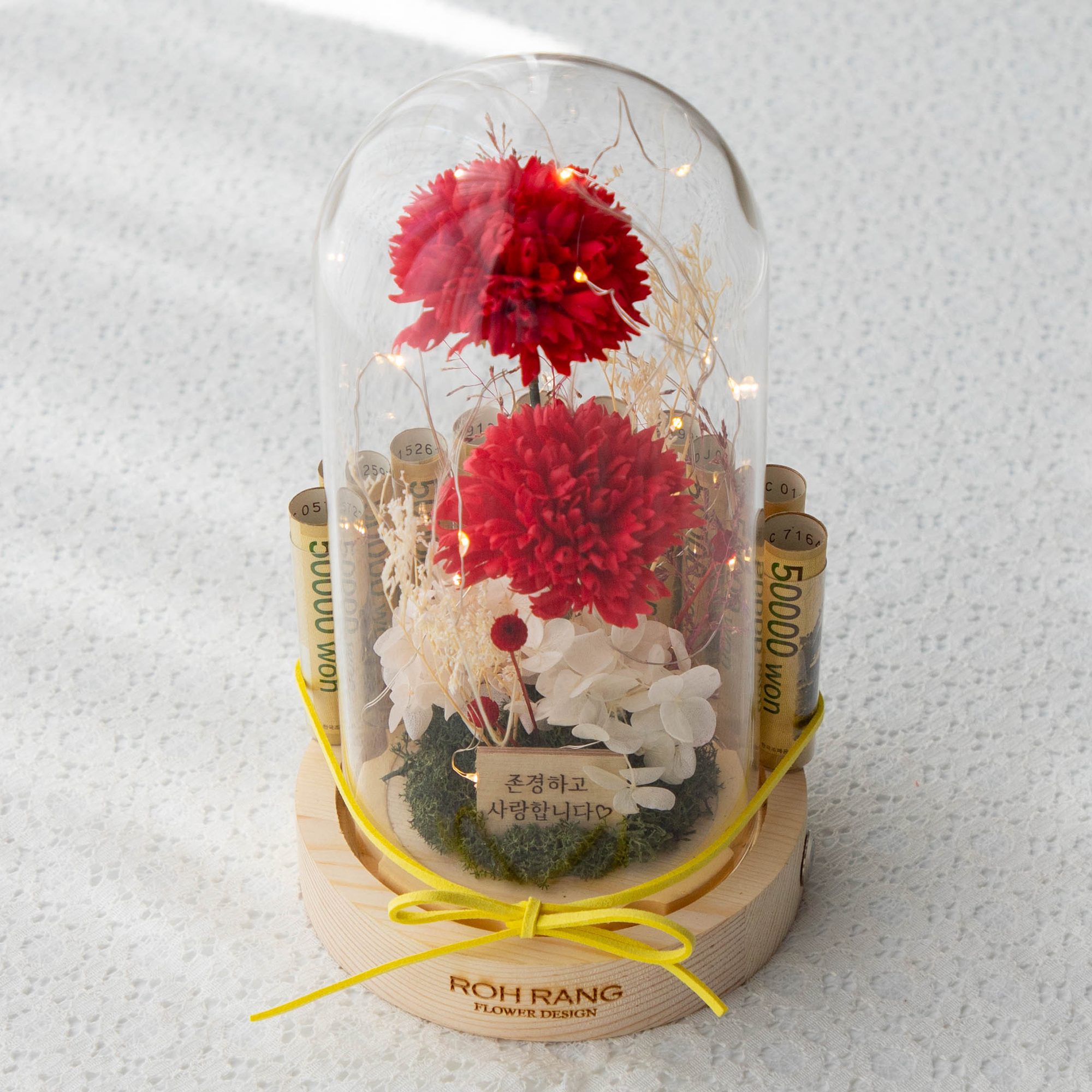 돈꽃다발 어버이날 카네이션 개업 돈다발 미니화환 꽃바구니