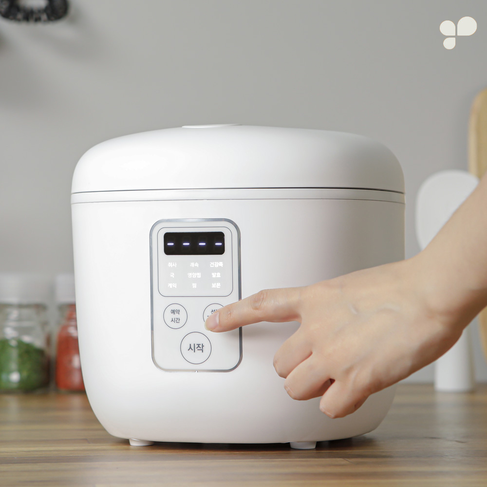키친아트 미니 소형 전기밥솥 3인용 요리 발효 죽 밥