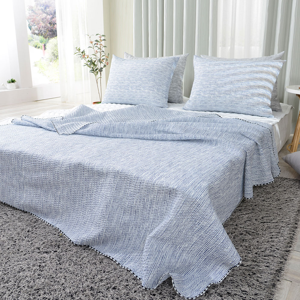 얇은 홑이불 시어서커 미니체크 여름이불 단품