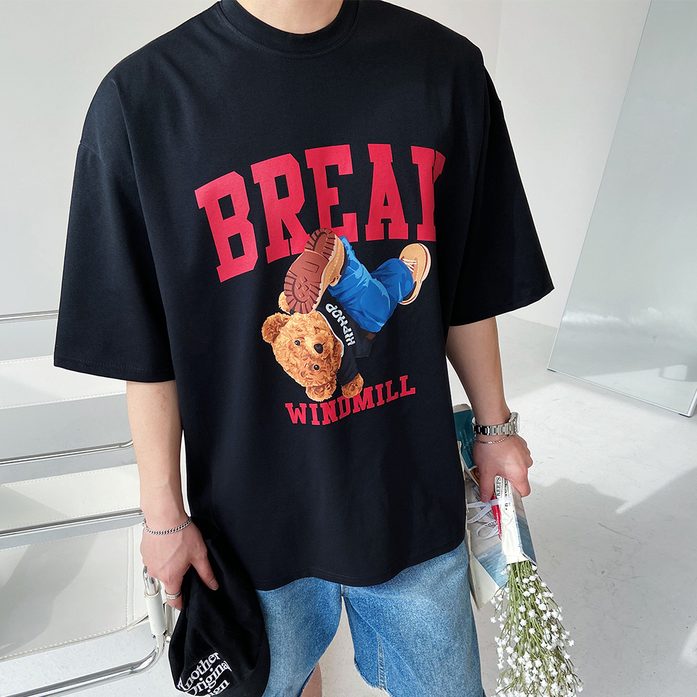 1+1 남자오버핏반팔 커플반팔티 - 상품 이미지