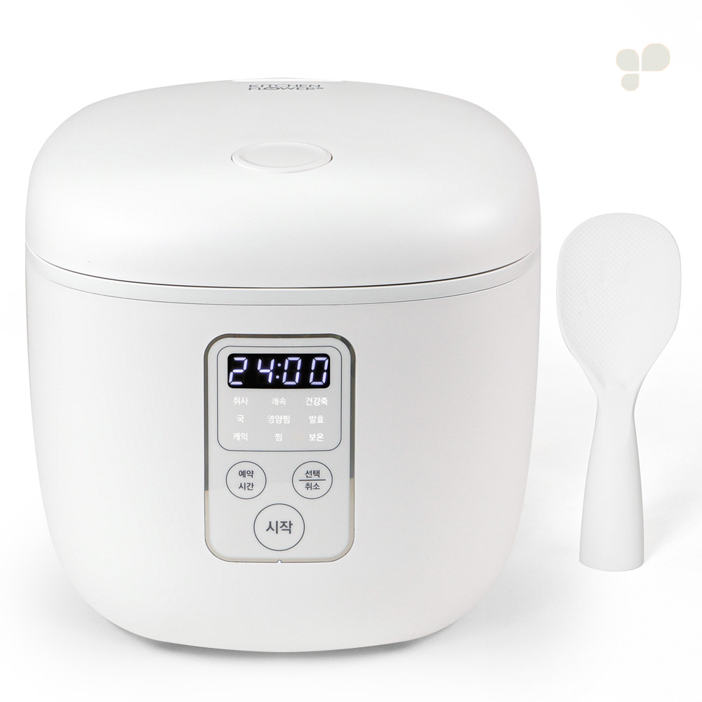 키친아트 미니 소형 전기밥솥 3인용 요리 발효 죽 밥