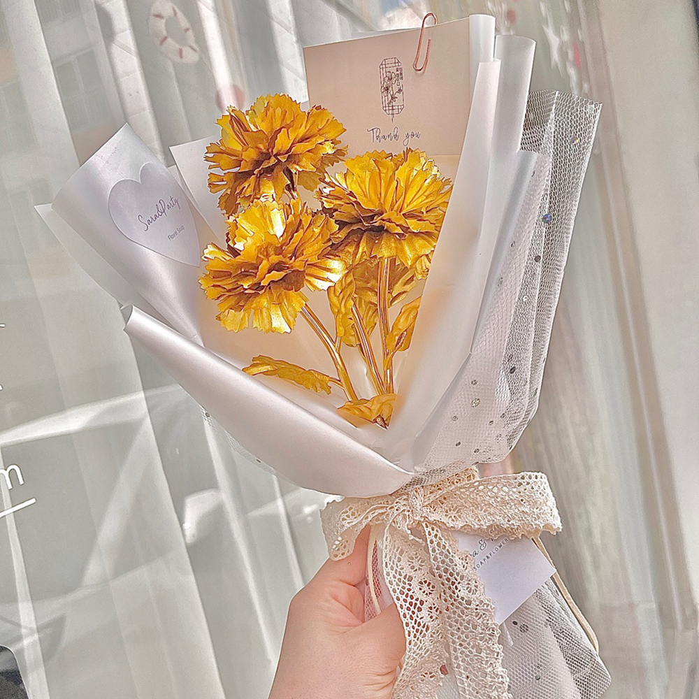 금꽃 금카네이션 한송이 어버이날 스승의날 부모님 선생님 선물 이미지 7