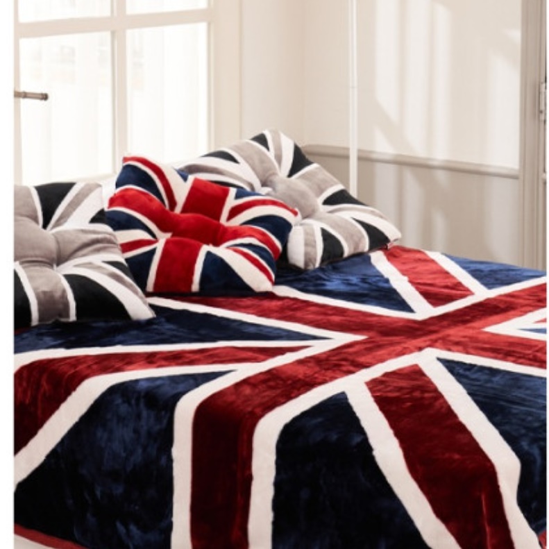 두꺼운담요 캠핑용이불 유니온잭담요 영국국기담요