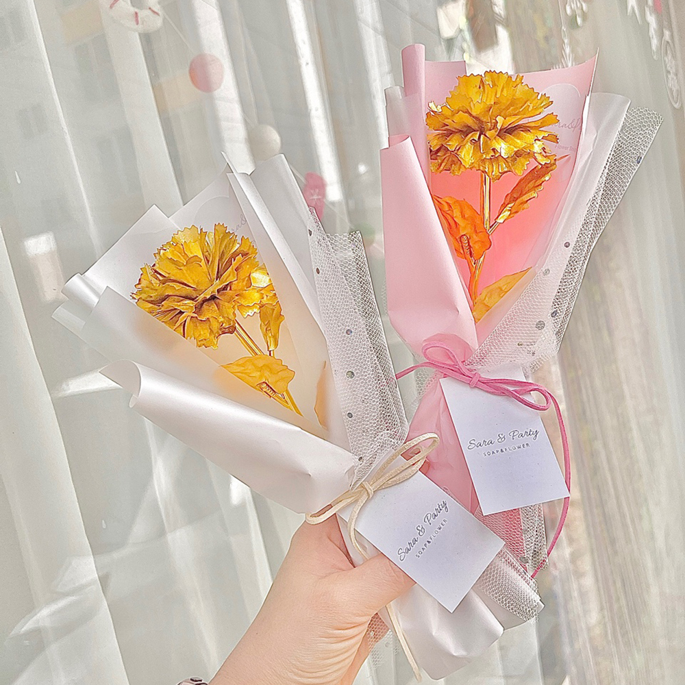 금꽃 금카네이션 한송이 어버이날 스승의날 부모님 선생님 선물 이미지 6