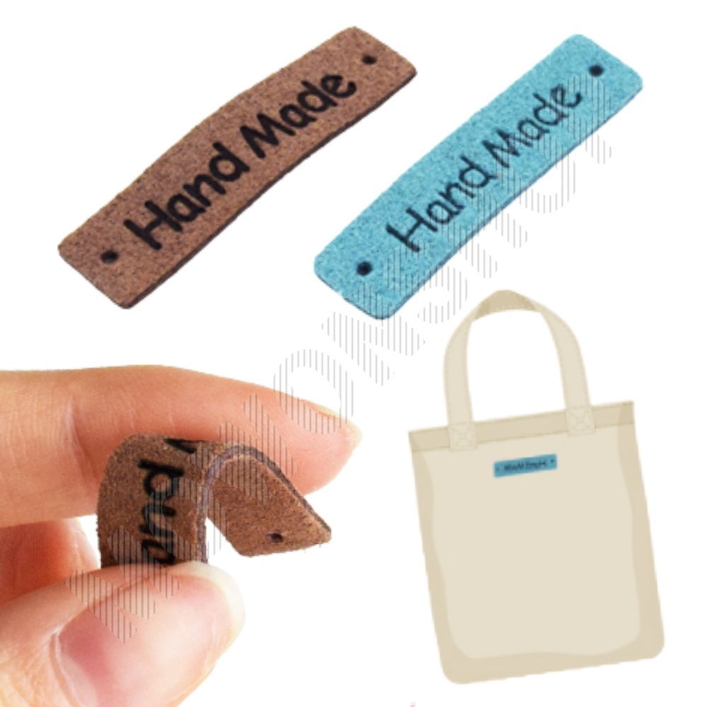 뜨개라벨 뜨개질 목도리 직조 끼움 핸드메이드 가죽 라벨 - 메인 이미지