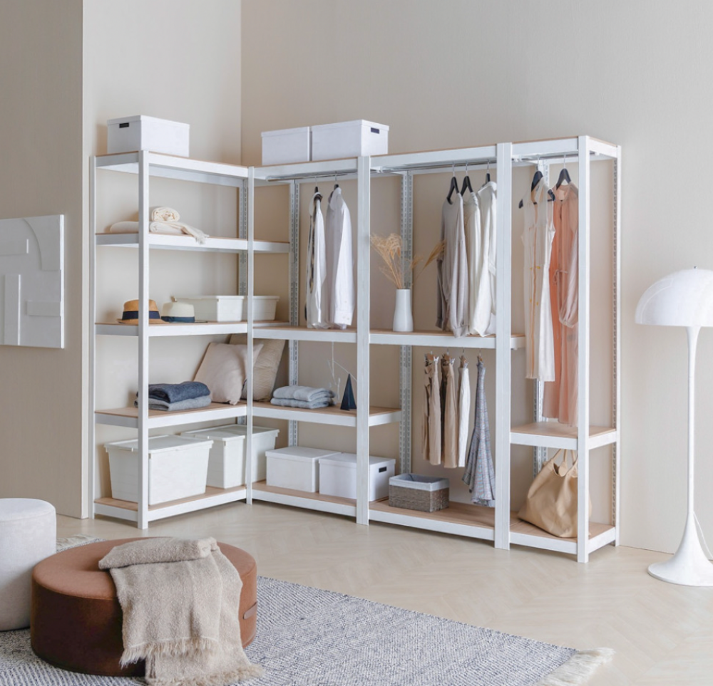 수납선반 이케아 선반 다용도 시스템 모듈 랙 선반장 요낙셀 80x38 160cm 5단