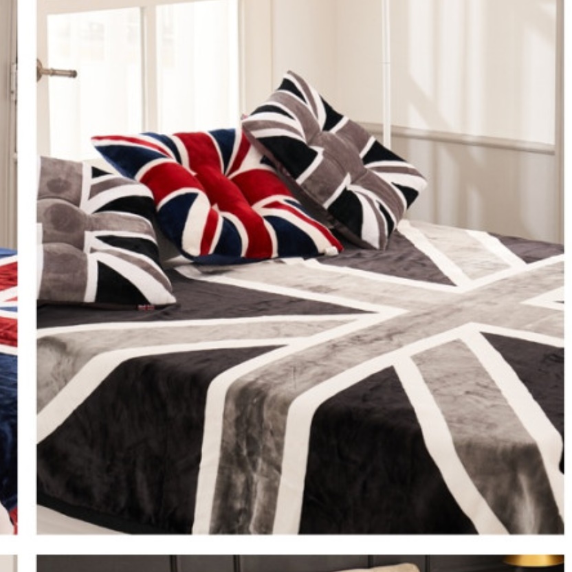 두꺼운담요 캠핑용이불 유니온잭담요 영국국기담요