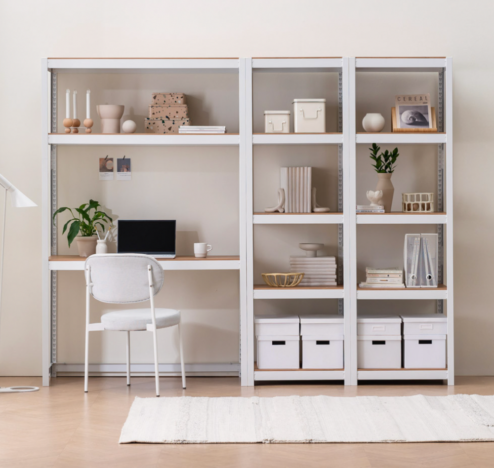 수납선반 이케아 선반 다용도 시스템 모듈 랙 선반장 요낙셀 80x38 160cm 5단