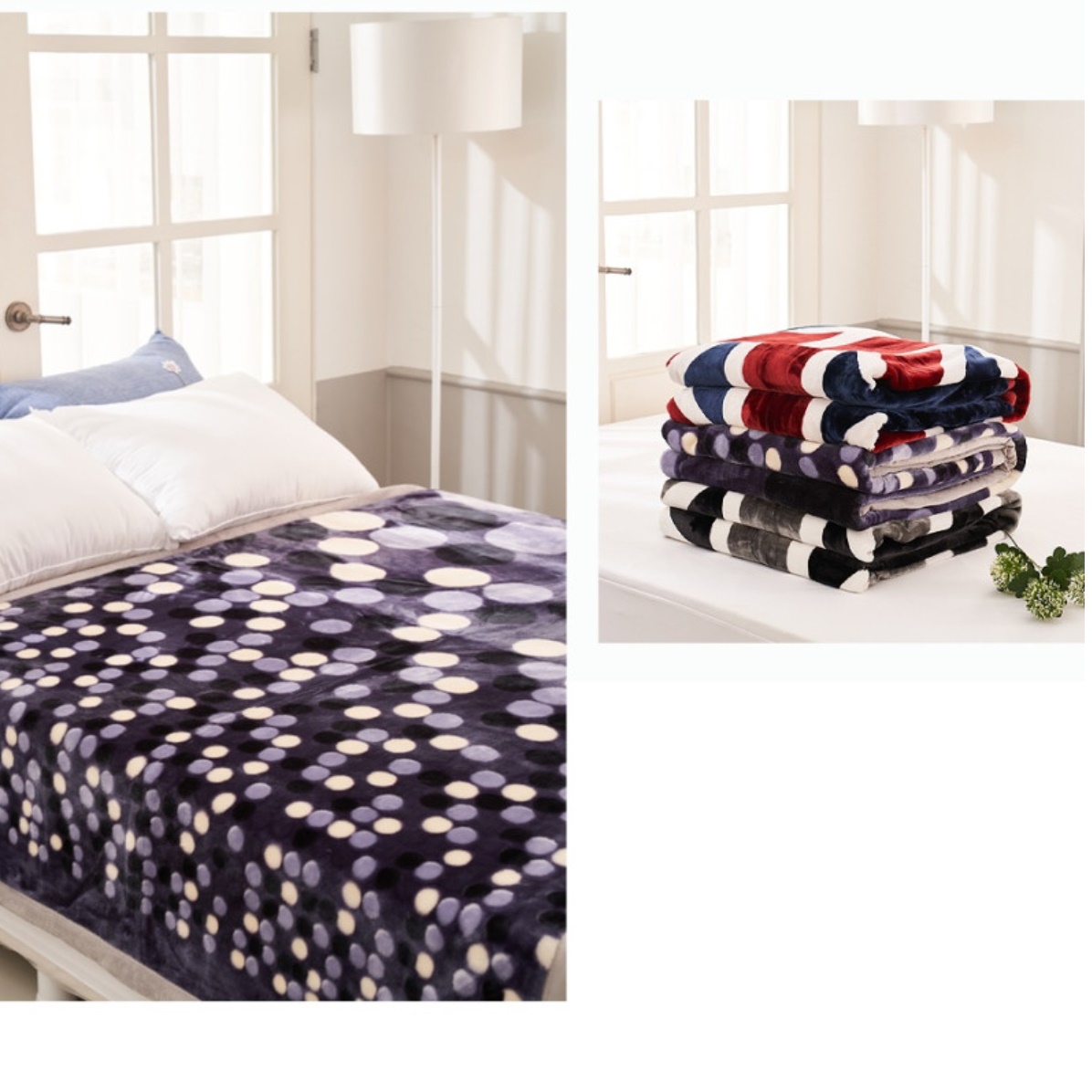 두꺼운담요 캠핑용이불 유니온잭담요 영국국기담요