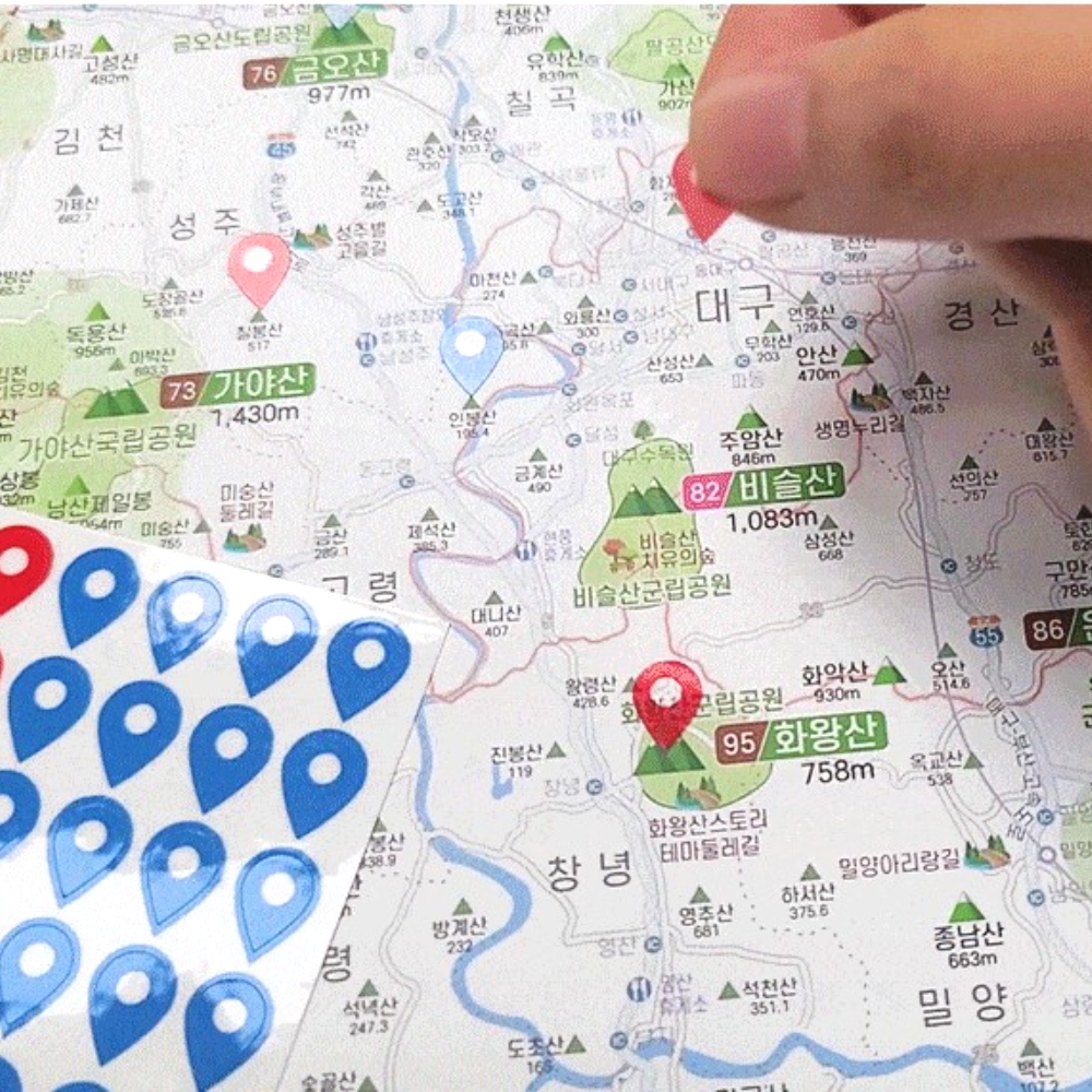 100대명산 지도 여행 등산 버킷리스트 우리나라 백대 명산 산림청 대한민국 한국 전국 포스터 - 상세 이미지 5