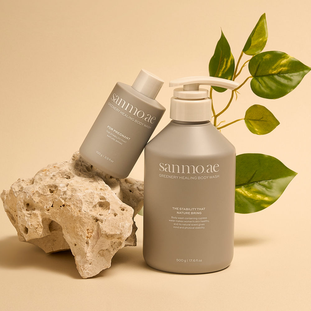 산모애 그리너리 힐링 임산부 바디워시 1000ml 저자극, 천연성분