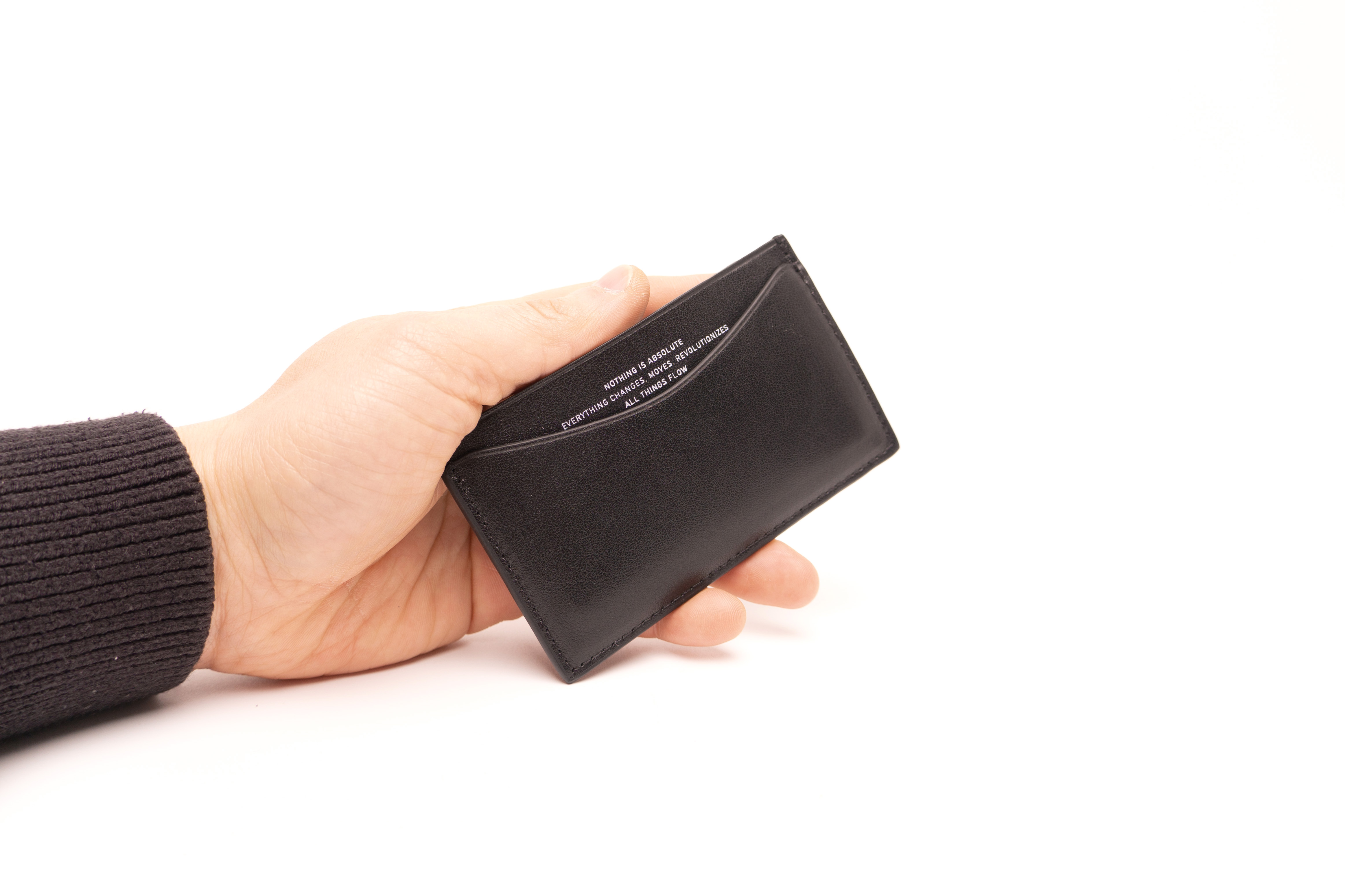 천연 소가죽 슬림 수제 카드지갑 남녀공용 미니 명함지갑