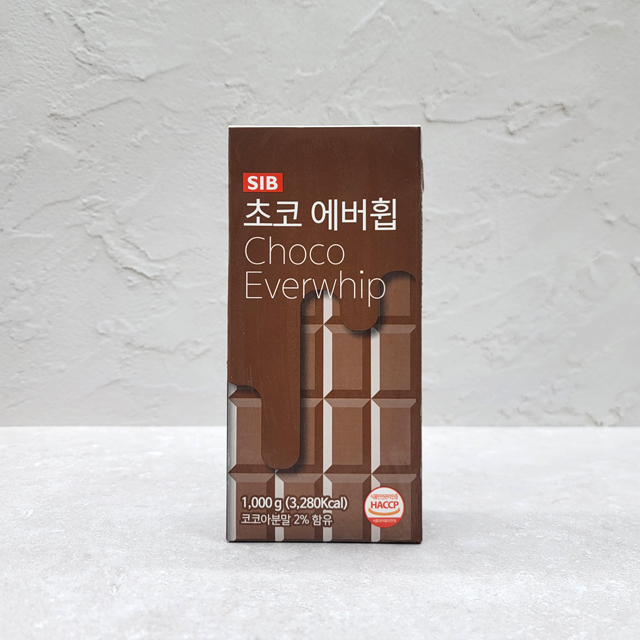 에버휩 초코 생크림  1kg 식물성 가당 냉동 초코 휘핑크림 [아이스박스 포함] - 상세 이미지 2