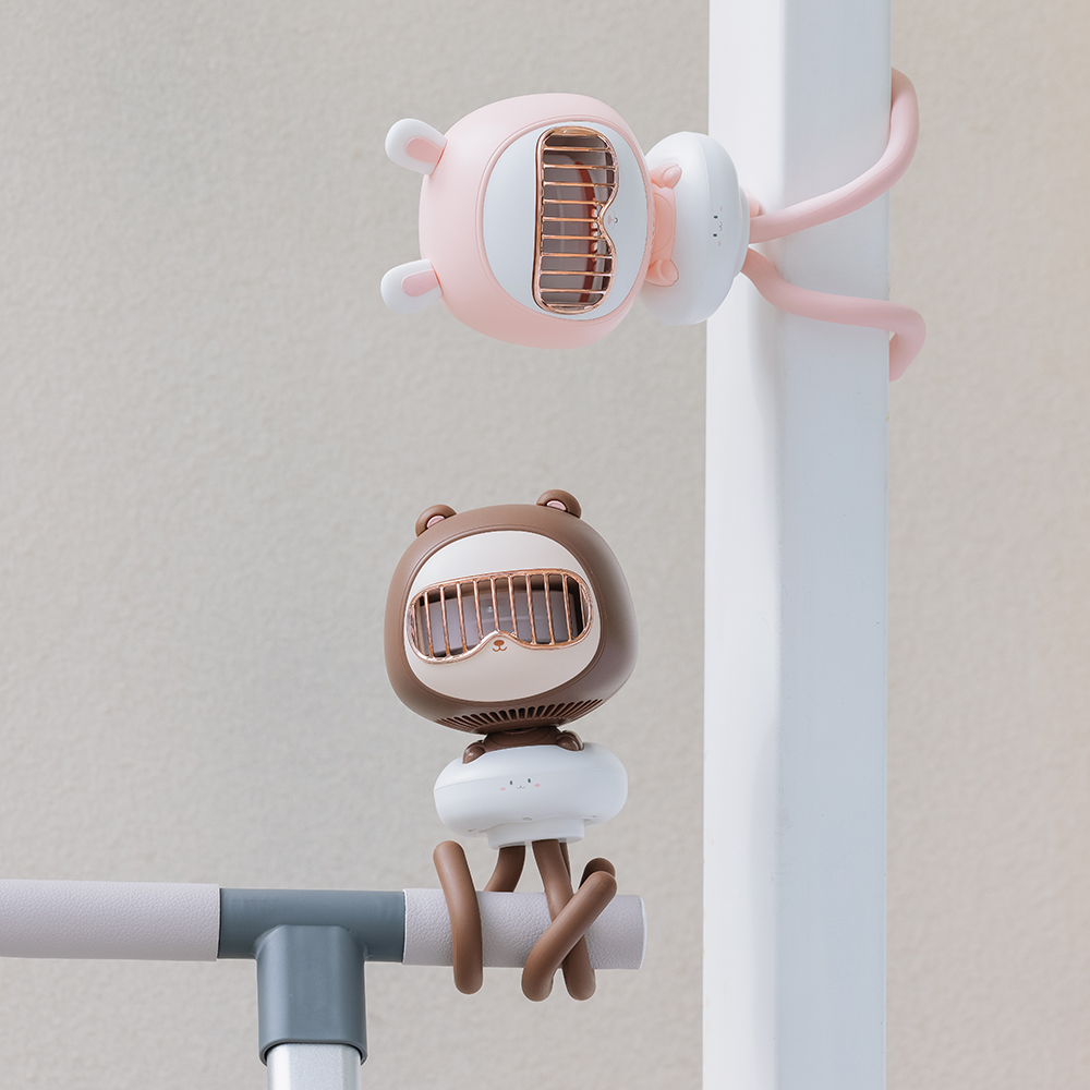 유모차선풍기 아기 문어발 거치대 리온맥스 꼬미토미