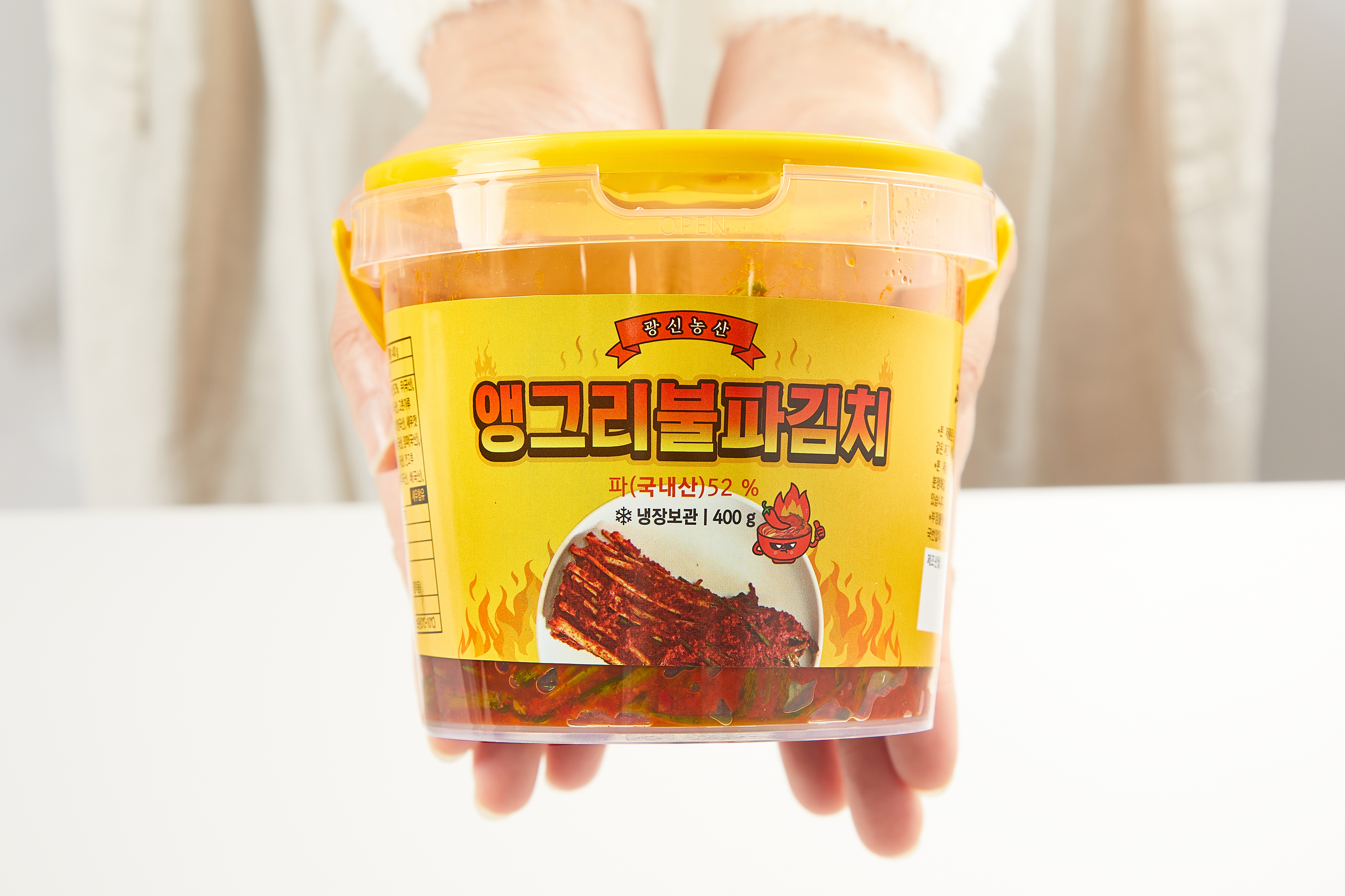 광신농산 앵그리 불 김치 불 파김치 전라도 맛있게 매운 배추 파 실비 - 상세 이미지 4