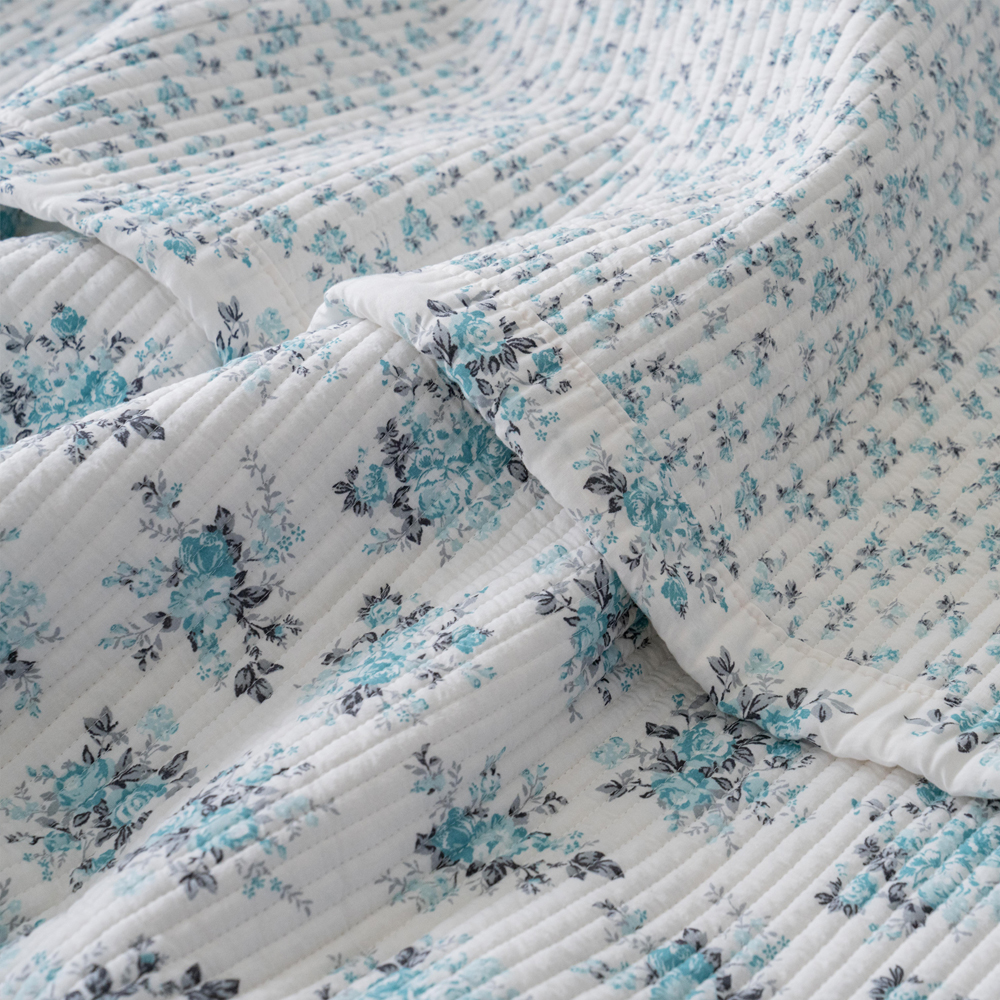 모달패드 플라워 샬롯 퀸 킹 침대패드 겸 스프레드