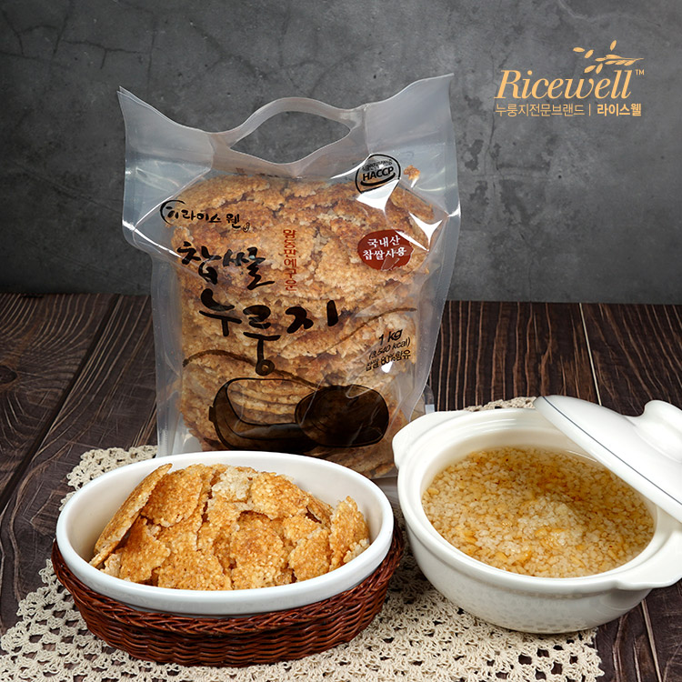 라이스웰 찹쌀누룽지 1kg, 2개입, 1개