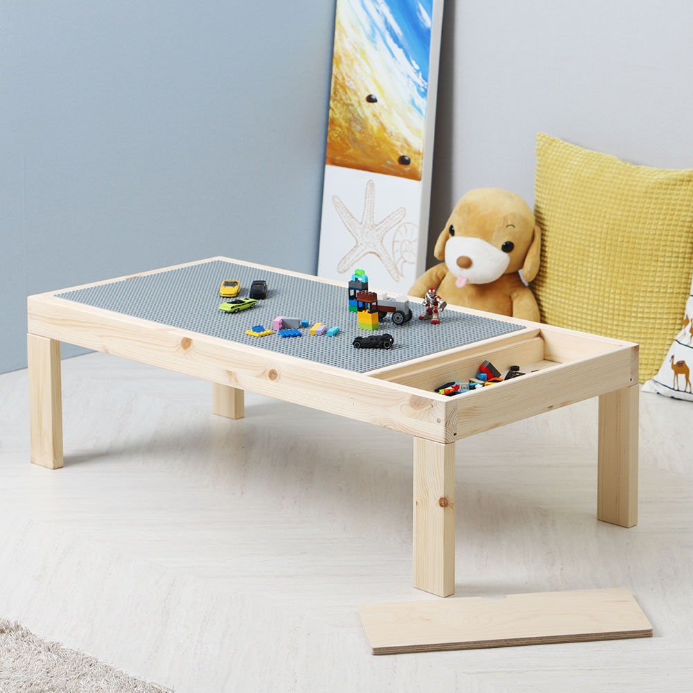 원목 레고 테이블 중