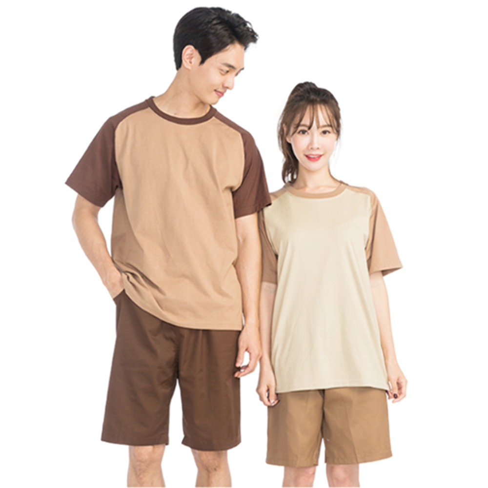 M-3XL 찜질복 찜질방 옷 여자 남자 남성 여성 남녀공용 빅사이즈 사우나복 찜질방복 이미지 1