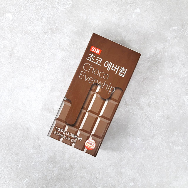 에버휩 초코 생크림  1kg 식물성 가당 냉동 초코 휘핑크림 [아이스박스 포함] - 상세 이미지 3