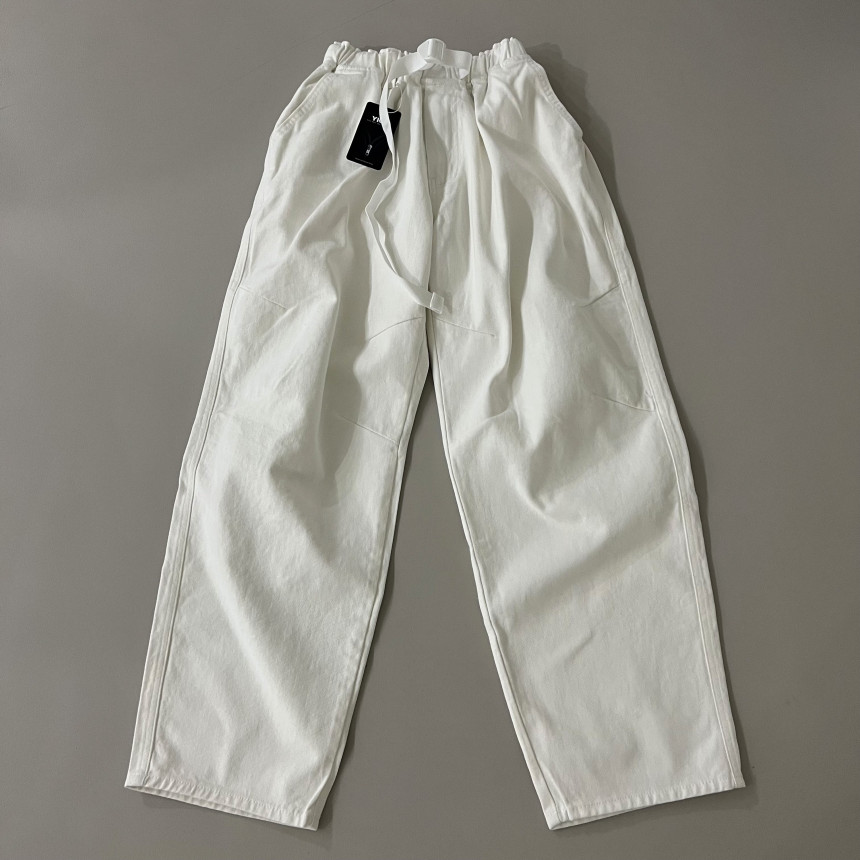 knee dart velcro cotton denim (2color)