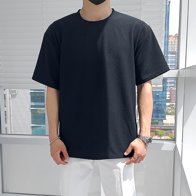 남자 버치 3타입 링클프리 무지 스판 긴팔티 반팔티 7부티 - 상세 이미지 3