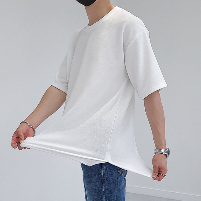 남자 버치 3타입 링클프리 무지 스판 긴팔티 반팔티 7부티 - 상세 이미지 2