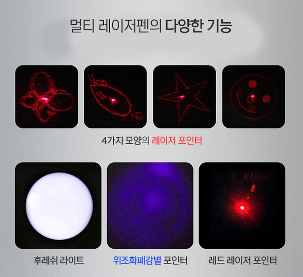 USB충전식 미니 레이저포인터 PPT포인터 레이저빔 지시봉 이미지 8