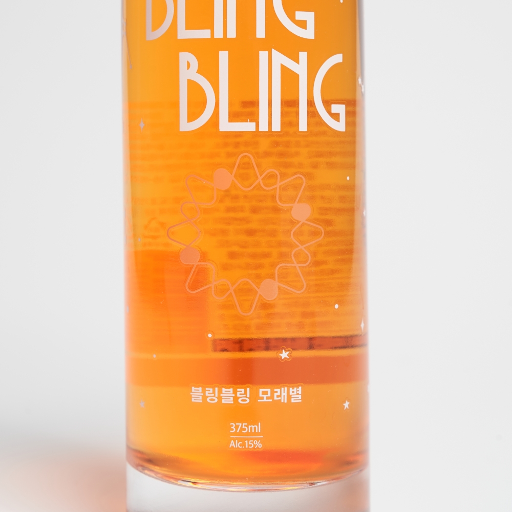 블링블링 모래별 15도 375ml 복숭아맛 리큐르 홈파티 영덕주조(케이스포함) - 상세 이미지 3