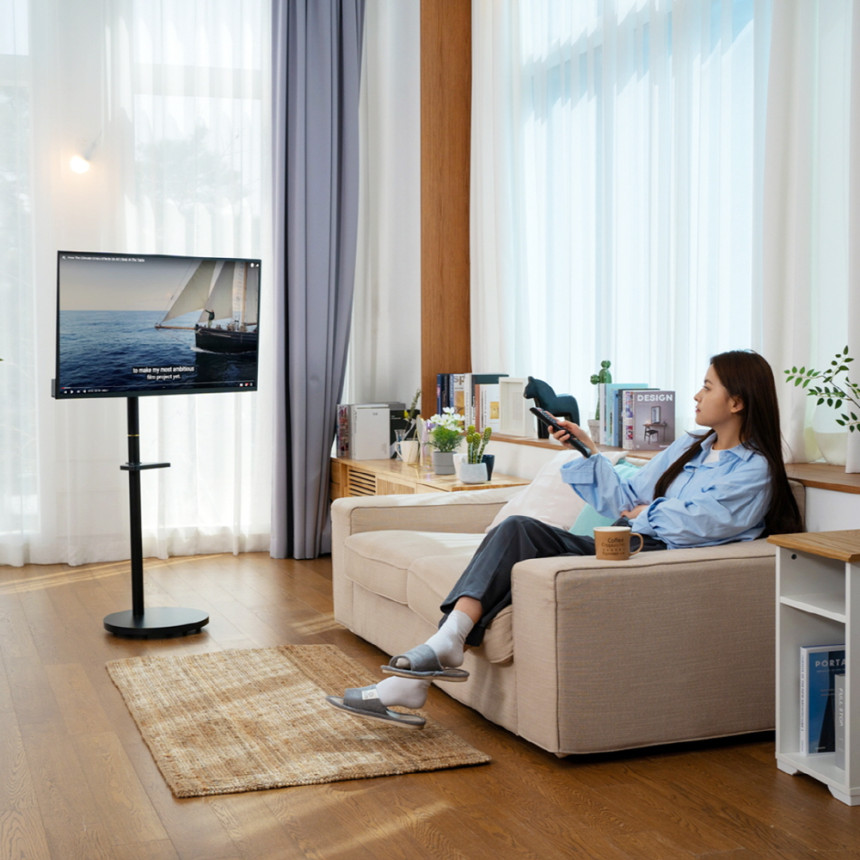 카멜마운트 SMB32 이동식 무빙 삼탠바이미 스탠딩 스탠드 모니터 TV 거치대