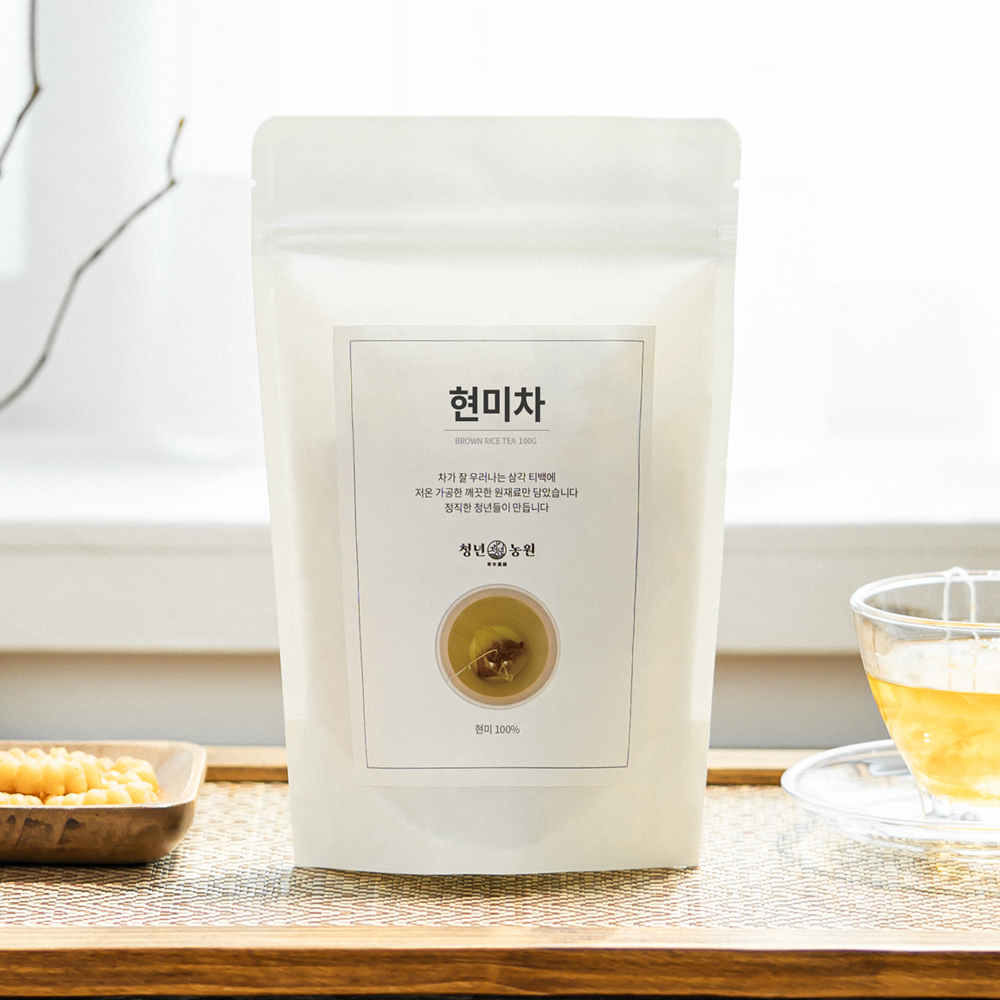 국산 현미차 생분해 티백 건강차 추천 현미차 리뷰 친환경 티백