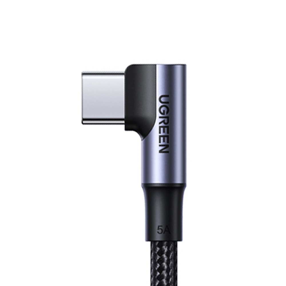 ㄱ자 C타입 케이블 90도 기역자 C핀 C형 고속 충전선 한쪽 꺾인 CtoC 0.5m