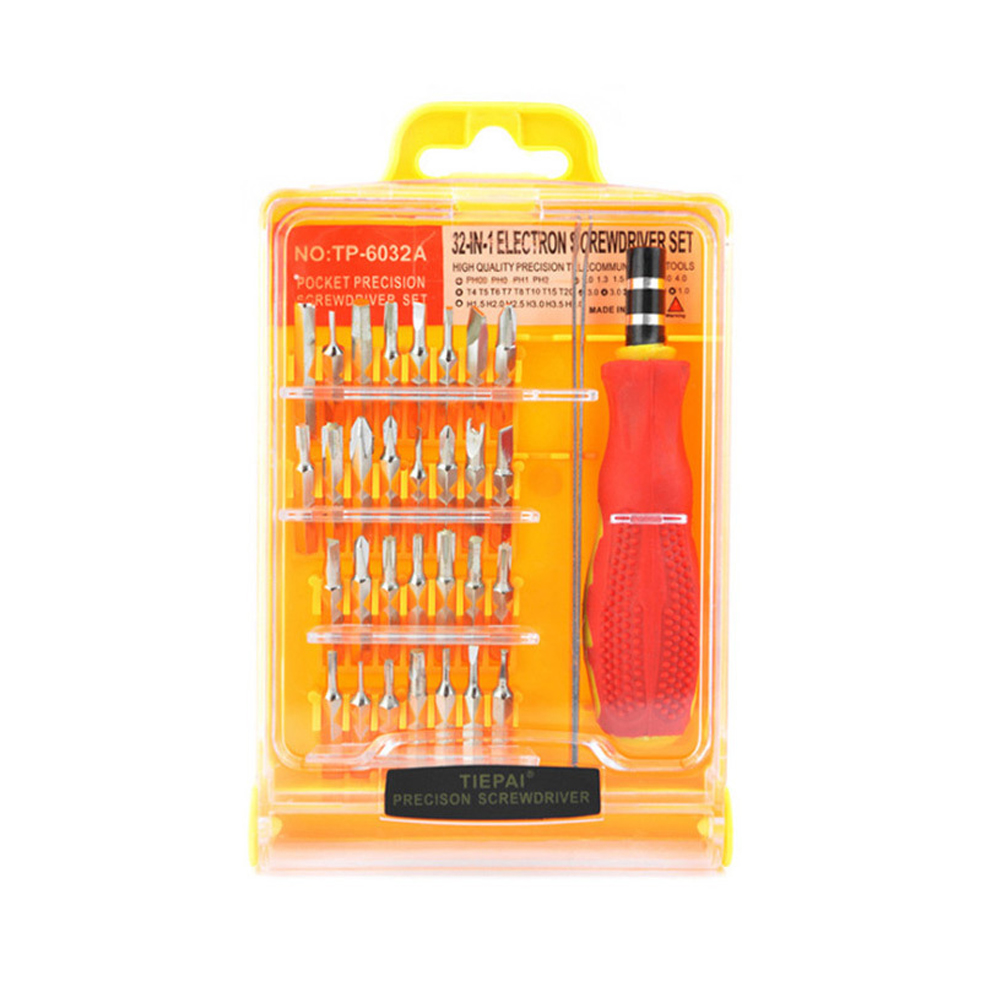각종 드라이버 32PCS (드라이버세트 D타입) 휴대용 자석 공구 케이스 - 상품 이미지