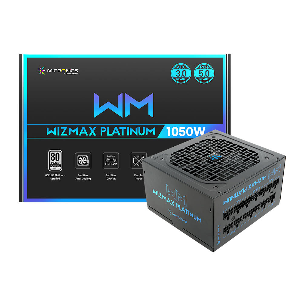 마이크로닉스WIZMAX1050W80PLUSPLATINUM풀모듈러ATX3.0(PCIE5)파워서플라이:이지네트워크스토어