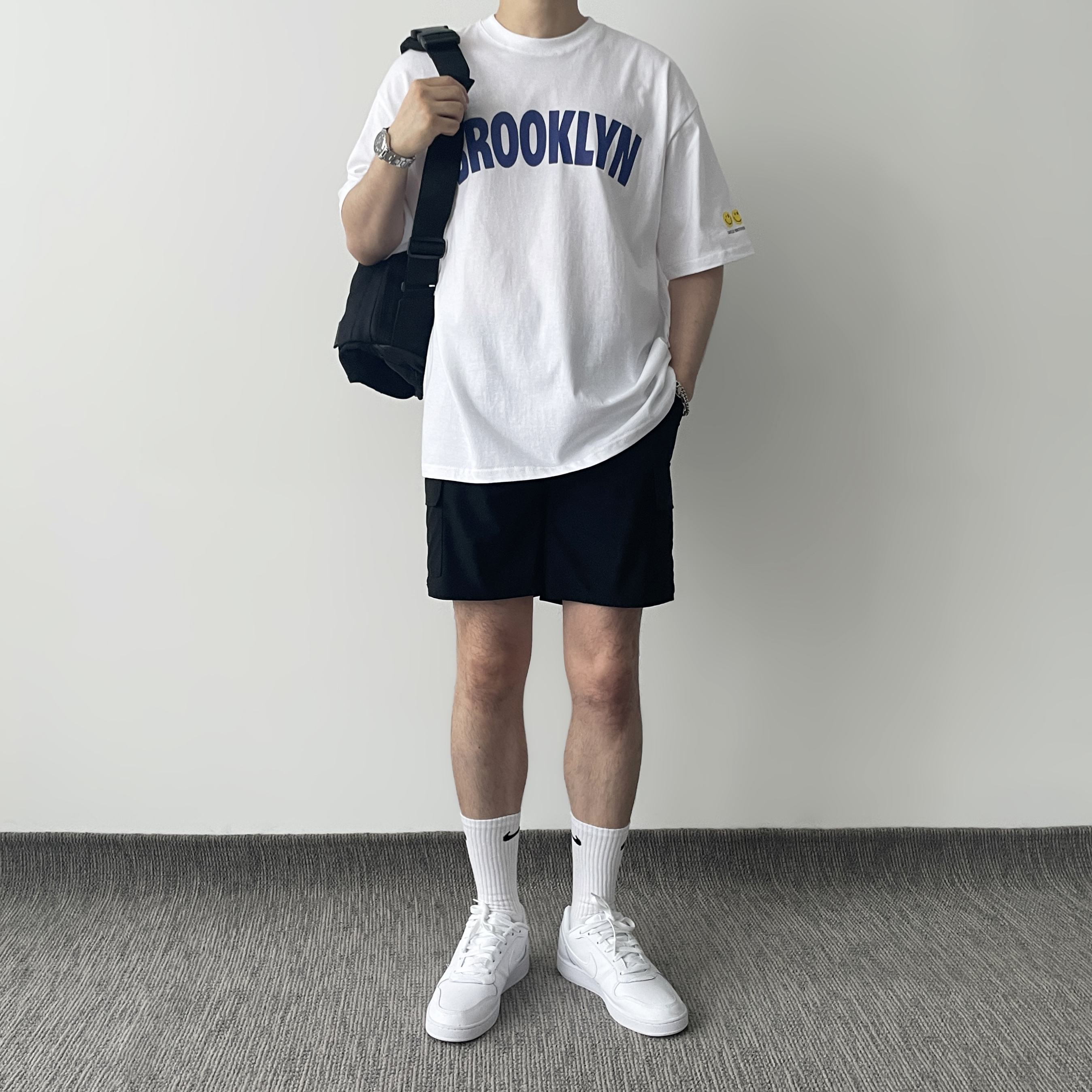 어깨넓어보이는반팔 남자오버핏반팔티 이미지 3
