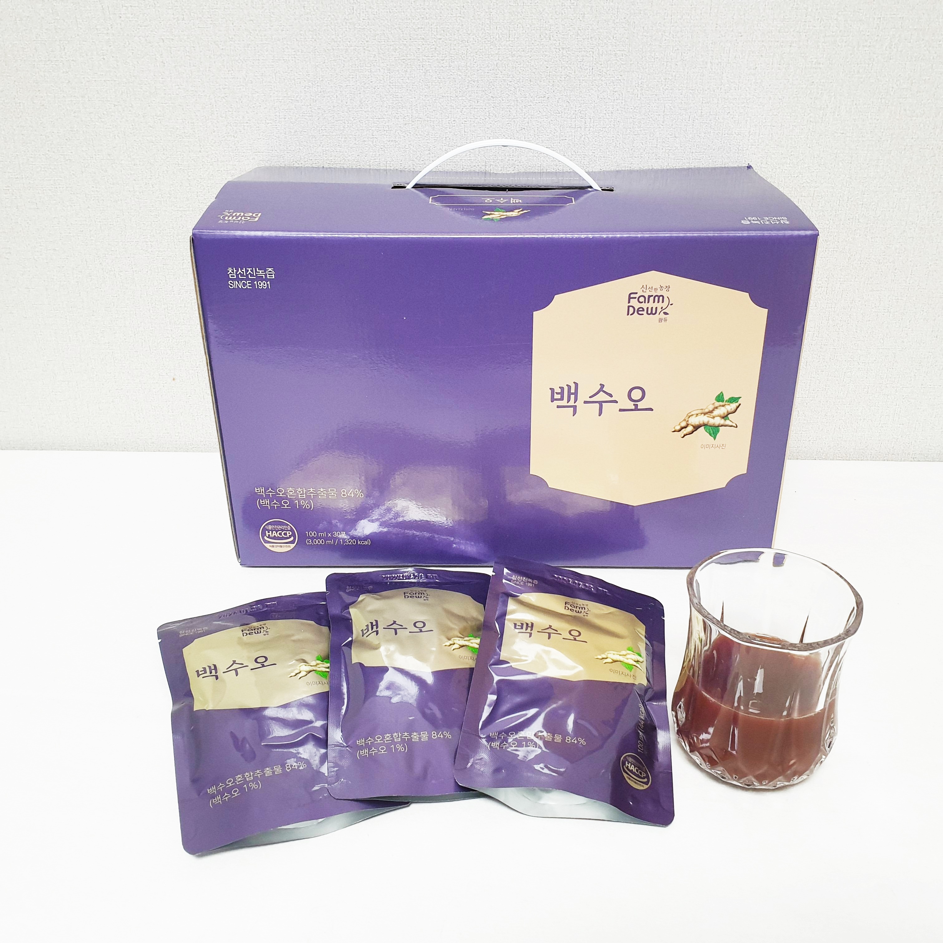 참선진녹즙 백수오 백하수오즙 갱년기 건강즙 100ml 30포 제품 이미지