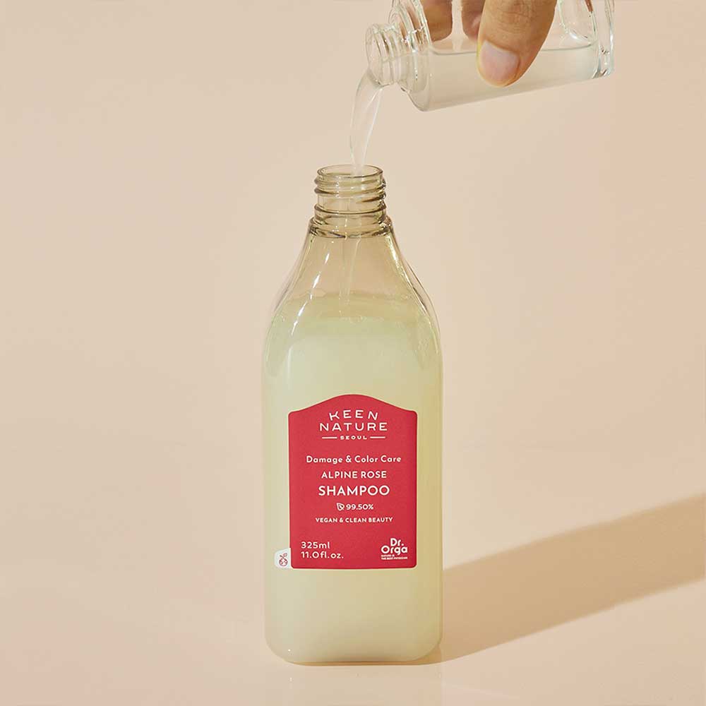 닥터올가 데미지&컬러케어 알파인 극손상 약산성 앰플 샴푸 로즈, 325ml, 1개 - 상세 이미지 3