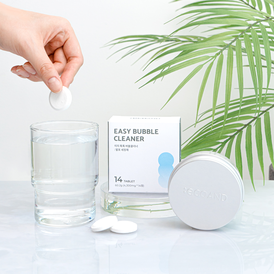이지톡톡버블클리너 텀블러 세척 커피포트 분유포트 레몬 세척 1종세척제 발포세정제 1BOX