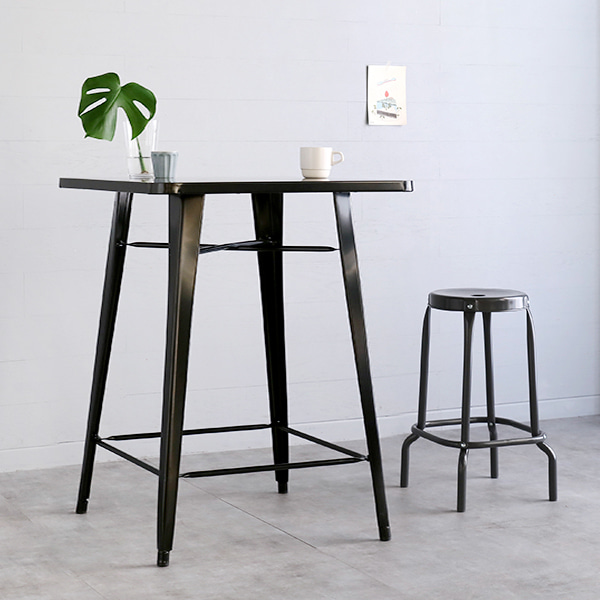 800 빈티지바테이블 SM-B1101-80 800mm, 블랙 8325.3794