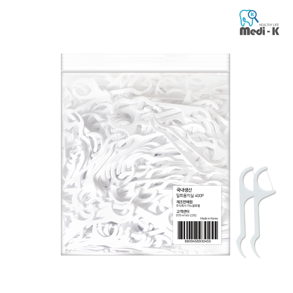 메디케이 국산 일회용 치실 80p x 3 케이스 포함 - 상세 이미지 3