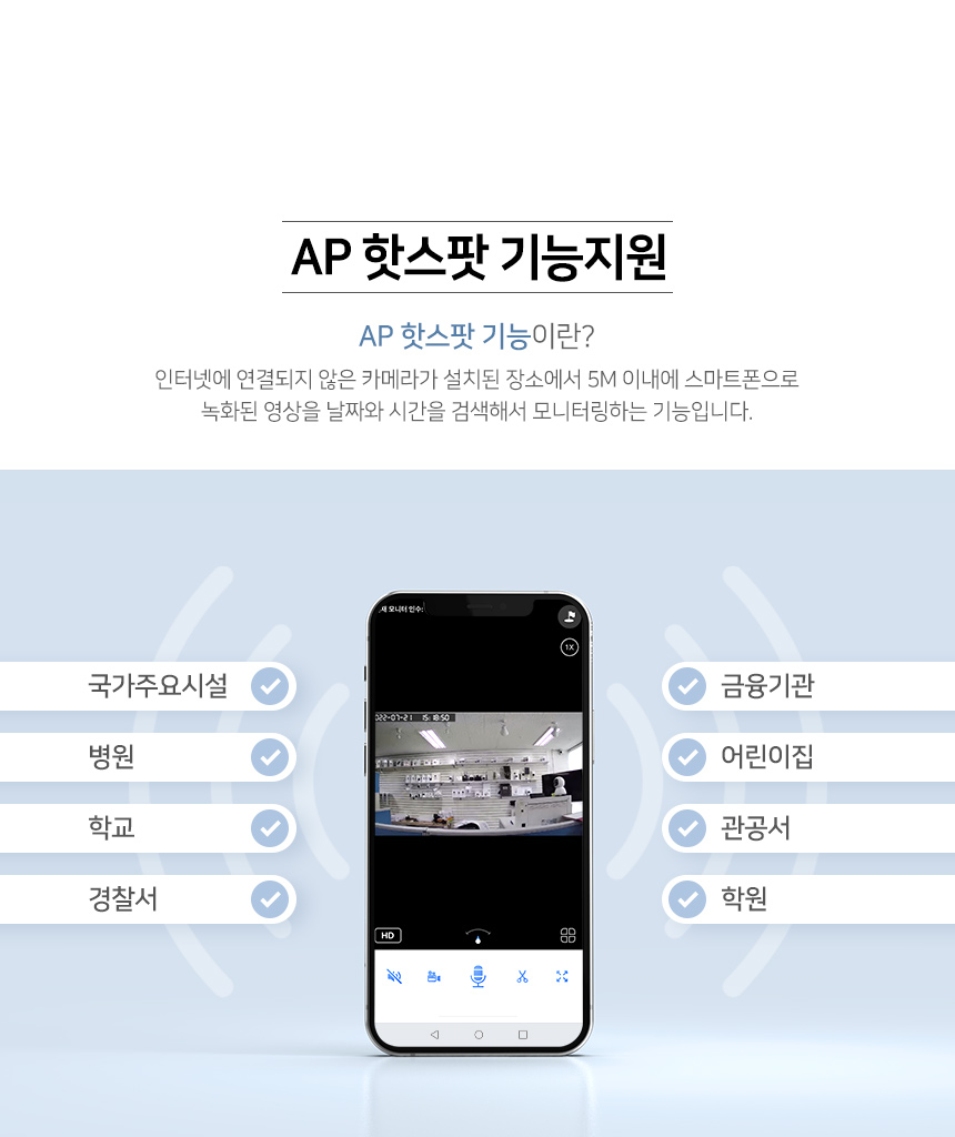 글로벌아이넷 로보뷰3 홈 IP 카메라 CCTV 300만화소 홈캠 화이트 64GB 이미지 7