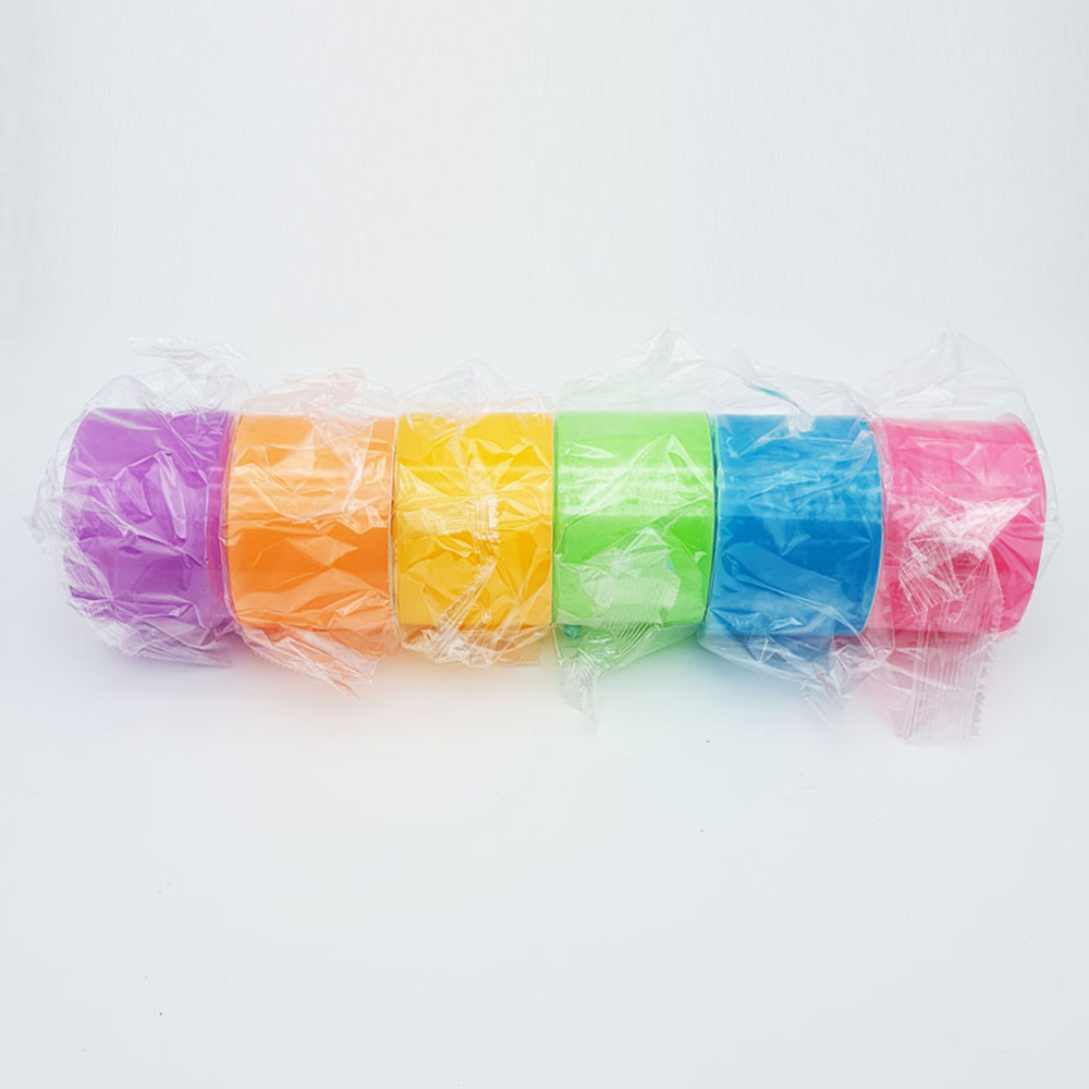 공만드는테이프 찐득이 볼 야광 색깔 테이프 60mm 12개 - 상세 이미지 2