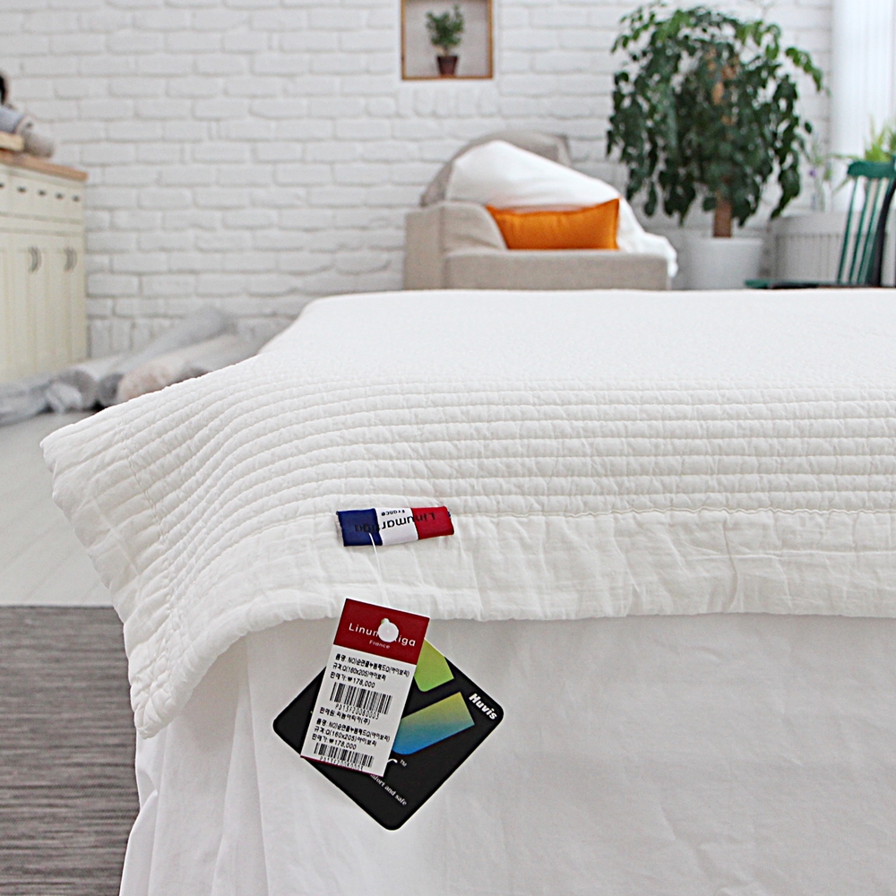 나라데코 패밀리침대패드 60수 면 피그먼트 사계절 고정밴드 SS+SS