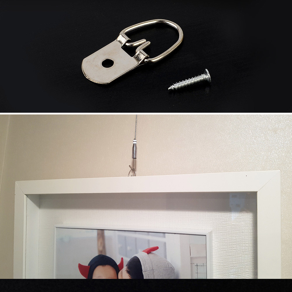 삼각고리 액자 걸이 고리 부속 그림 거울 걸이 B - 상세 이미지 2